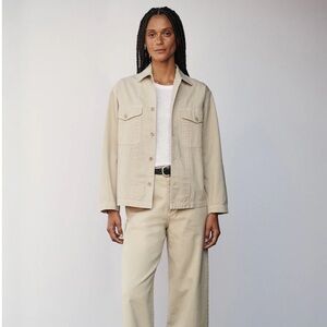 Buck Mason Cream Utility Jacket Lightweight Workwear